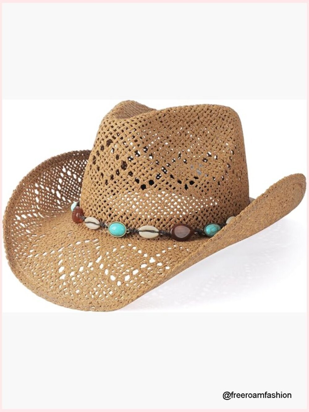 Straw Wide Brim Shapeable Cowboy Hat Western Unisex